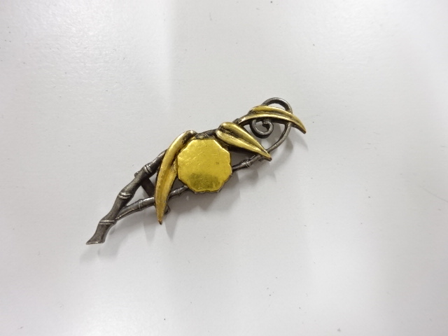 Japanese Kimono / Antique / Obidome Metal